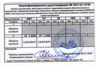 ЛНК удостоверение Кораблин